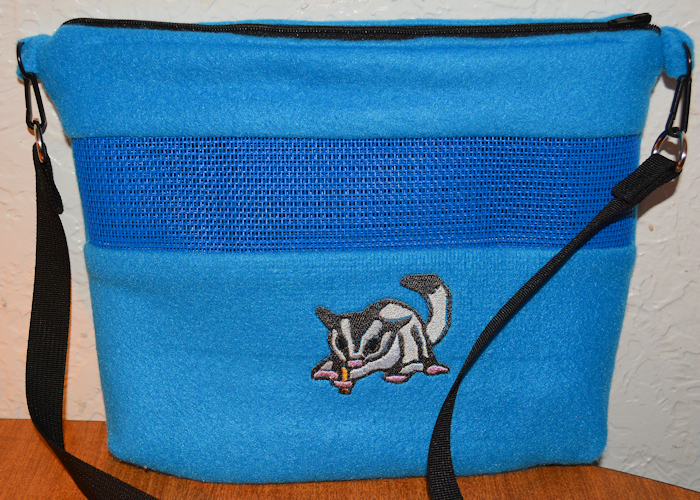Embroidered Sugar glider Bonding Pouch Double Layered - Colony Size